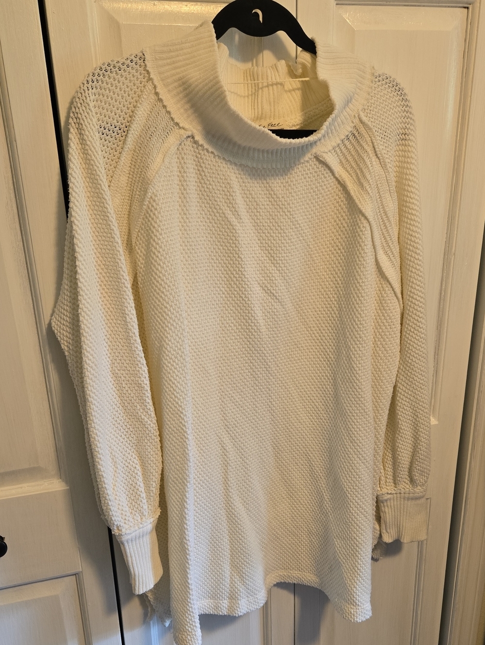 We The Free Cream Cowl Neck Sweater